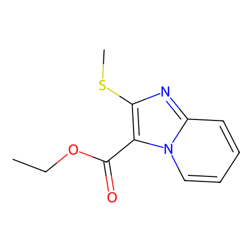 Ethyl 2-methylsulfanylimidazo[1,2-a]pyridine-3-carboxylate structure