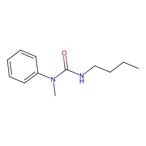 3-Butyl-1-methyl-1-phenylurea structure
