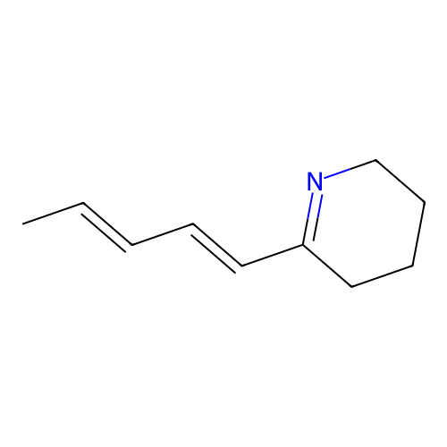 1-(2-(3,4,5,6-Tetrahydropyridyl))-1,3-pentadiene structure