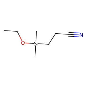 3-(乙氧基二甲基硅基)丙腈 structure