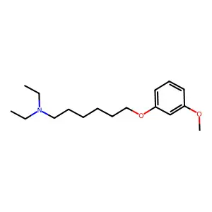 N,N-diethyl-6-(3-methoxyphenoxy)hexan-1-amine structure