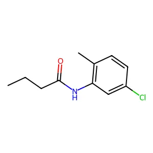 N-(5-chloro-2-methylphenyl)butanamide structure