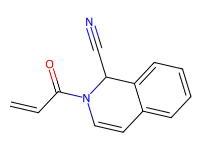 2-Acryloyl-1,2-dihydroisoquinoline-1-carbonitrile structure