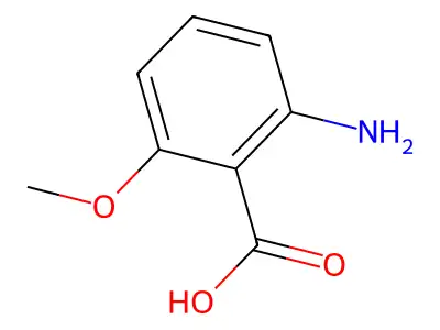 2-Amino-6-methoxybenzoic Acid structure