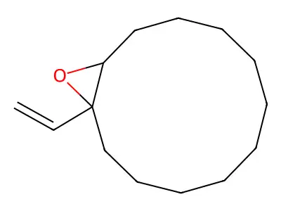 1-Vinyl-13-oxabicyclo[10.1.0]tridecane structure