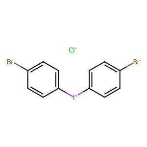 Bis(4-bromophenyl)iodanium chloride structure