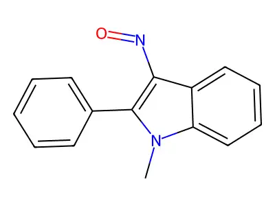 1H-Indole, 1-methyl-3-nitroso-2-phenyl- structure