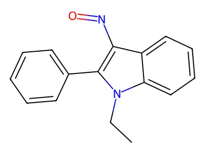 1-Ethyl-3-nitroso-2-phenylindole structure