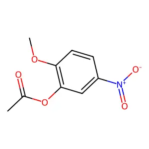2-Methoxy-5-nitrophenyl acetate structure