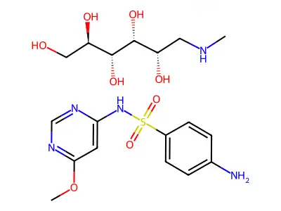 sulfamonometoxine n-methylglucamine salt structure