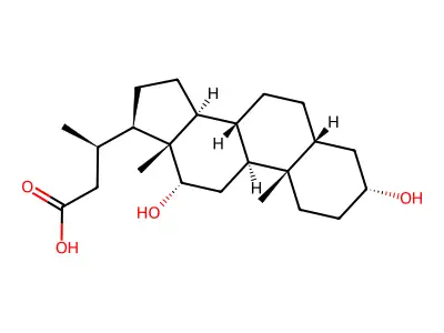 去甲去氧胆酸 structure
