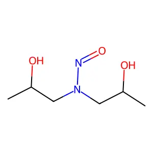 N-Bis(2-hydroxypropyl)nitrosamine structure