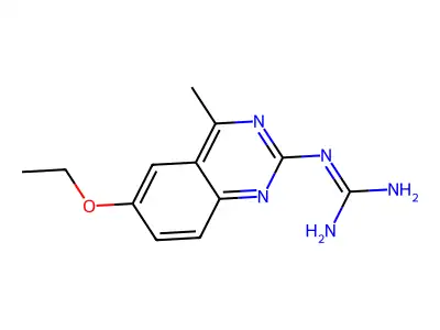 N-(6-ethoxy-4-methylquinazolin-2-yl)guanidine structure