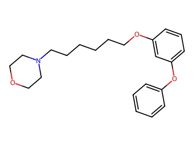 4-[6-(3-Phenoxyphenoxy)hexyl]morpholine structure