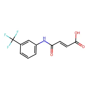 4-Oxo-4-[3-(trifluoromethyl)anilino]but-2-enoic acid structure