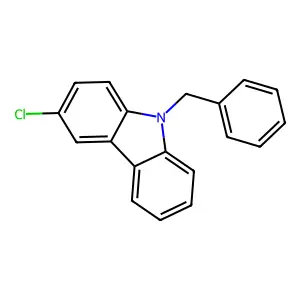 9-Benzyl-3-chlorocarbazole structure