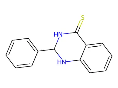2-Phenyl-2,3-dihydro-4(1H)-quinazolinethione structure