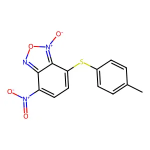 7-[(4-Methylphenyl)sulfanyl]-4-nitro-1-oxo-2,1lambda~5~,3-benzoxadiazole structure
