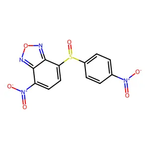 7-Nitro-4-(4-nitrophenyl)sulfinyl-2,1,3-benzoxadiazole structure