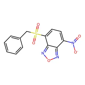 4-(Benzylsulfonyl)-7-(hydroxy(oxido)amino)-2,1,3-benzoxadiazole structure