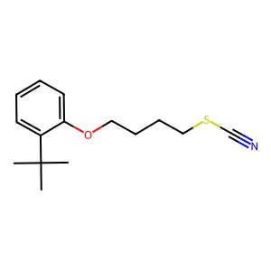 4-(2-Tert-butylphenoxy)butyl thiocyanate structure