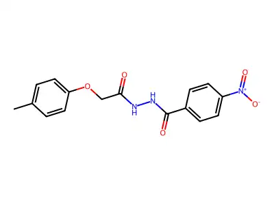 N'-[(4-methylphenoxy)acetyl]-4-nitrobenzohydrazide structure