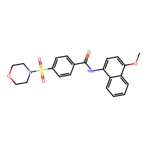 N-(4-Methoxynaphthalen-1-YL)-4-morpholin-4-ylsulfonyl-benzamide structure