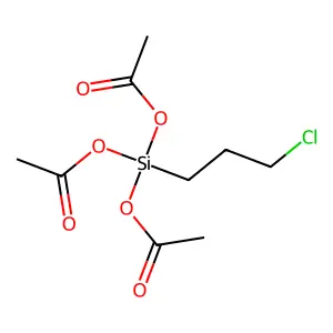 Triacetoxy(3-chloropropyl)silane structure