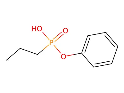 Phosphonic acid, propyl-, phenyl ester structure