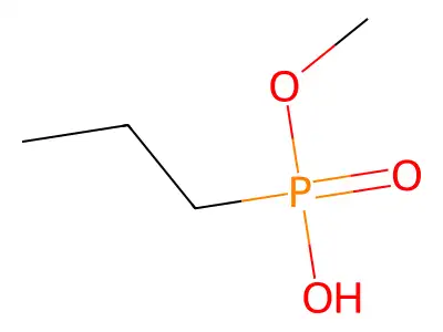 Phosphonic acid, propyl-, methyl ester structure