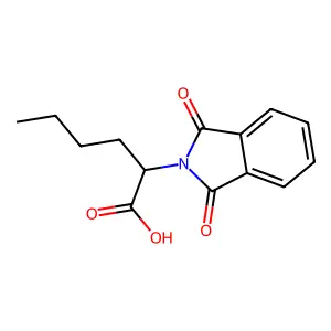 (S)-2-(1,3-Dioxoisoindolin-2-yl)hexanoic acid structure