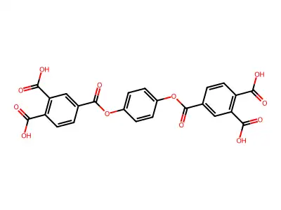 1,2,4-Benzenetricarboxylic acid, 4,4'-(1,4-phenylene) ester (9CI) structure