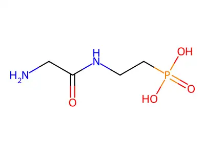 Phosphonic acid, (2-((aminoacetyl)amino)ethyl)- structure