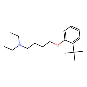 N,N-diethyl-4-(2-tert-butylphenoxy)butan-1-amine structure