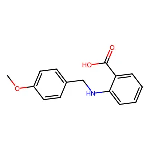 2-(4-Methoxybenzylamino)benzoic acid structure