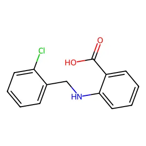 2-[(2-Chlorobenzyl)amino]benzoic acid structure