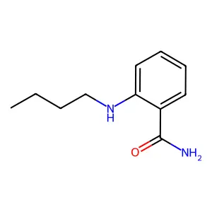 2-(丁氨基)苯甲酰胺 structure