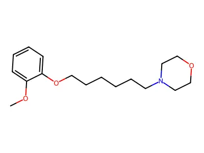 4-[6-(2-Methoxyphenoxy)hexyl]morpholine structure