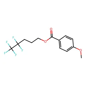 4,4,5,5,5-Pentafluoropentyl 4-methoxybenzoate structure