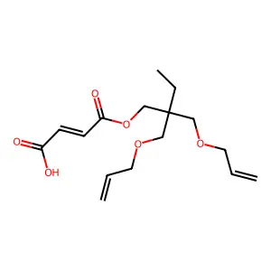 2,2-Bis((allyloxy)methyl)butyl hydrogen maleate structure
