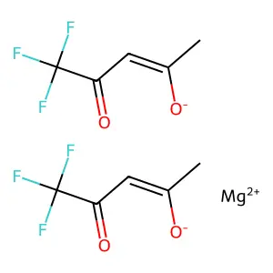 magnesium (Z)-5,5,5-trifluoro-4-oxopent-2-en-2-olate structure