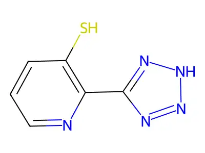 3-Pyridinethiol, 2-(1H-tetrazol-5-yl)- structure