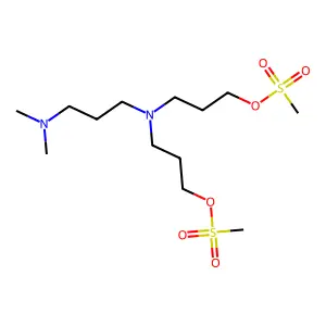 3-[3-(dimethylamino)propyl-(3-methylsulfonyloxypropyl)amino]propyl methanesulfonate structure
