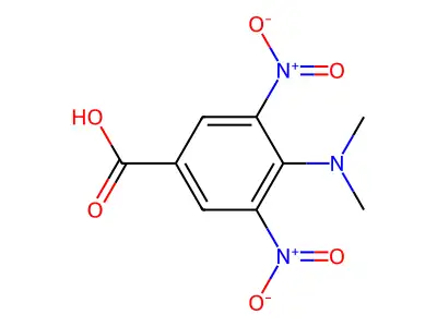 4-Dimethylamino-3,5-dinitrobenzoic acid structure