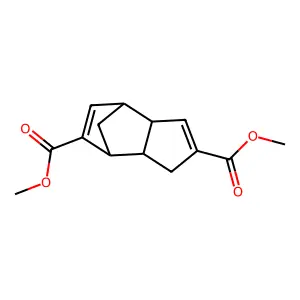 Dimethyl tricyclo[5.2.1.02,6]deca-3,8-diene-4,8-dicarboxylate structure