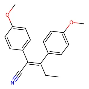 2,3-Bis(4-methoxyphenyl)pent-2-enenitrile structure