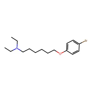 6-(4-bromophenoxy)-N,N-diethylhexan-1-amine structure