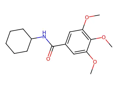 N-cyclohexyl-3,4,5-trimethoxybenzamide structure