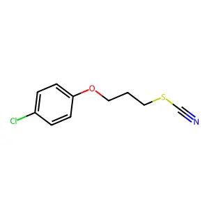 3-(4-Chlorophenoxy)propyl thiocyanate structure
