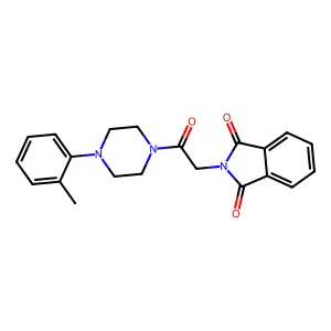 2-(2-Oxo-2-(4-(o-tolyl)piperazin-1-yl)ethyl)isoindoline-1,3-dione structure